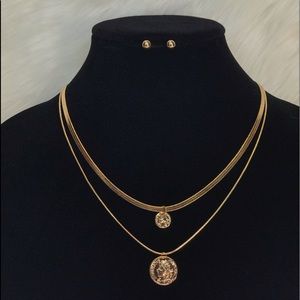 Coin Layered Necklace